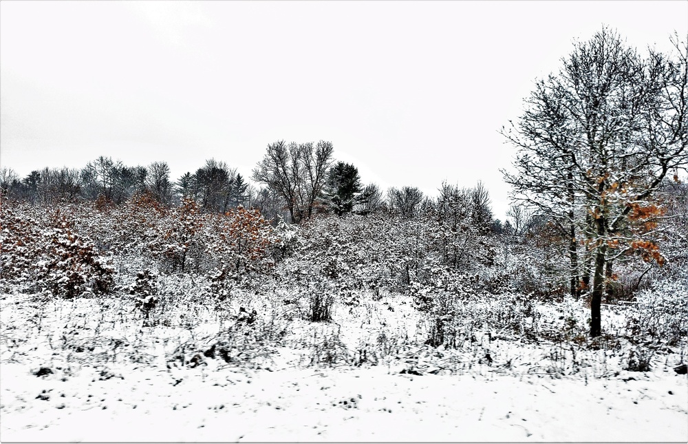 Wintry scenes at Fort McCoy in January 2021