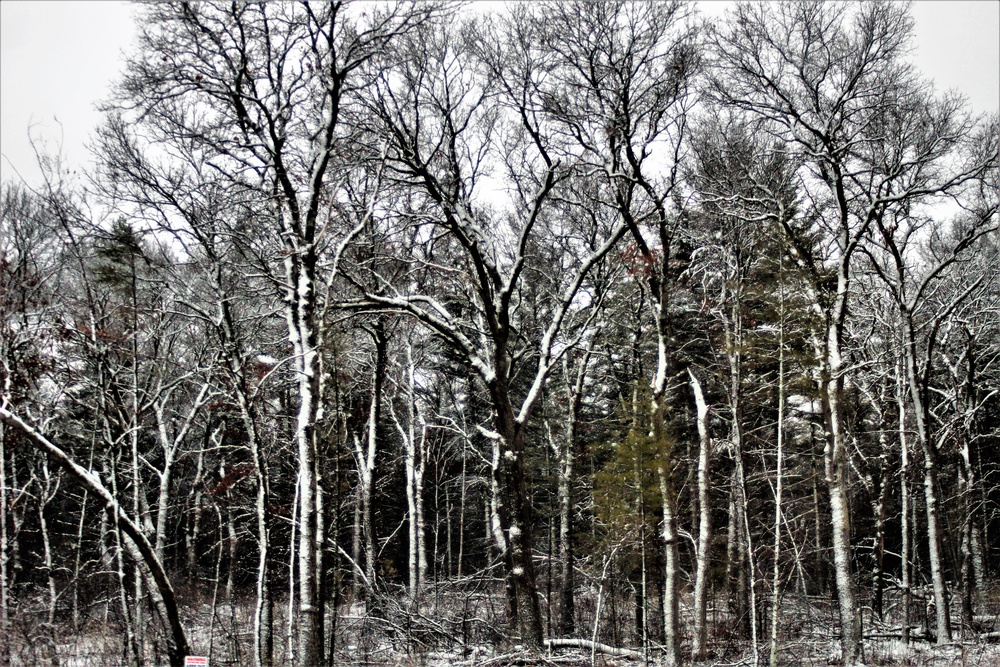 Wintry scenes at Fort McCoy in January 2021