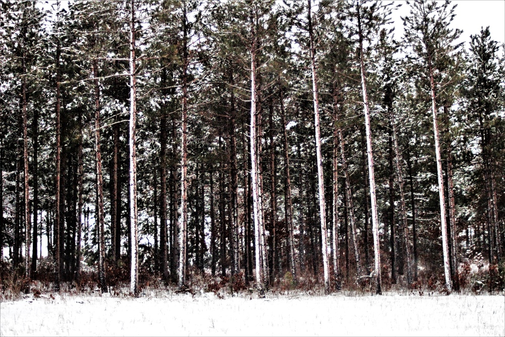 Wintry scenes at Fort McCoy in January 2021