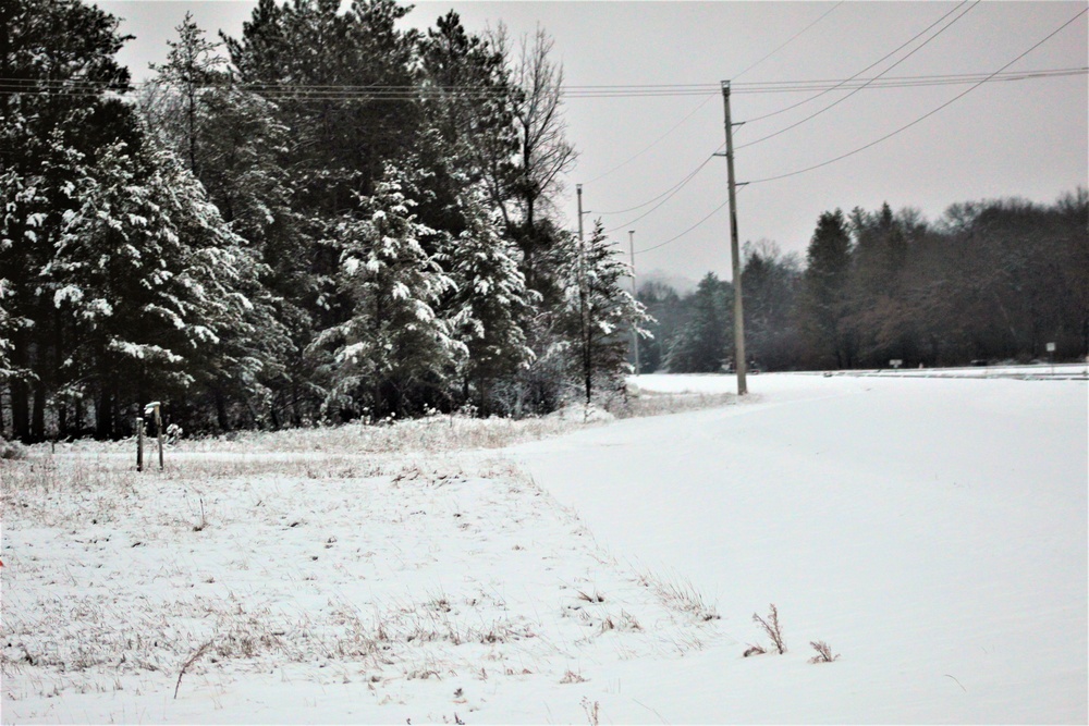 Wintry scenes at Fort McCoy in January 2021