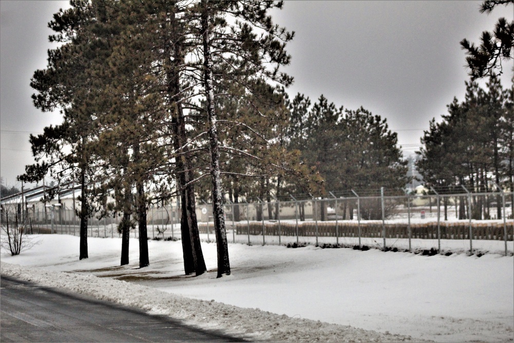 Wintry scenes at Fort McCoy in January 2021