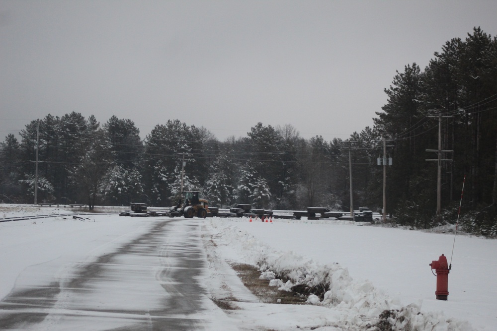 Wintry scenes at Fort McCoy in January 2021