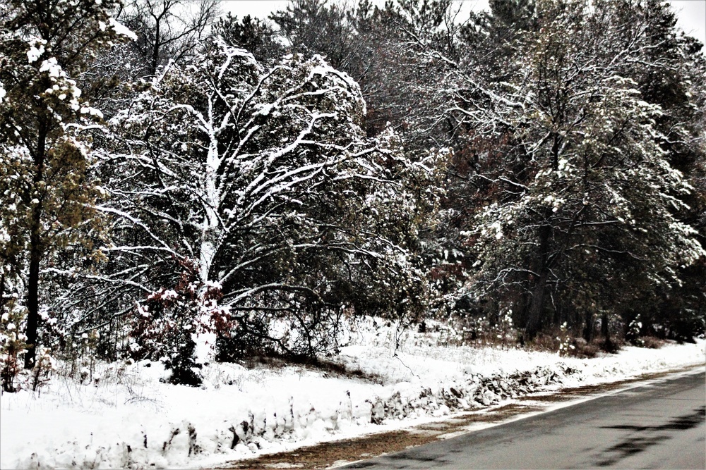 Wintry scenes at Fort McCoy in January 2021