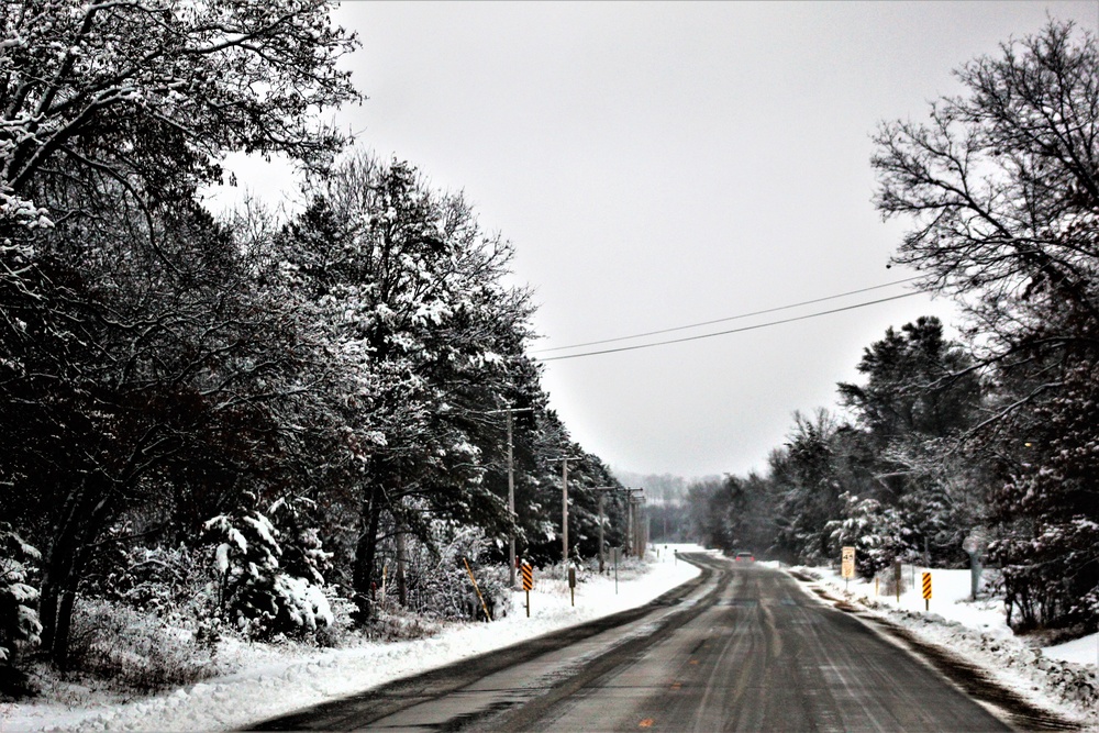 Wintry scenes at Fort McCoy in January 2021