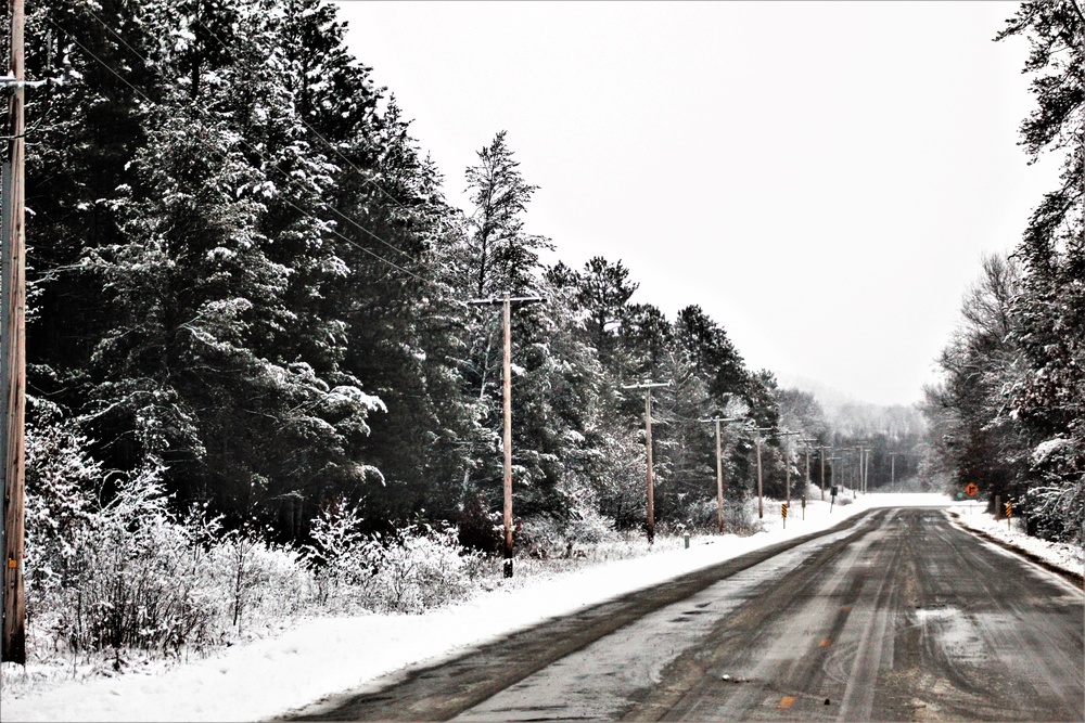 Wintry scenes at Fort McCoy in January 2021