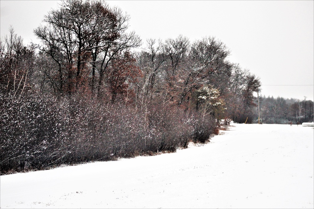 Wintry scenes at Fort McCoy in January 2021