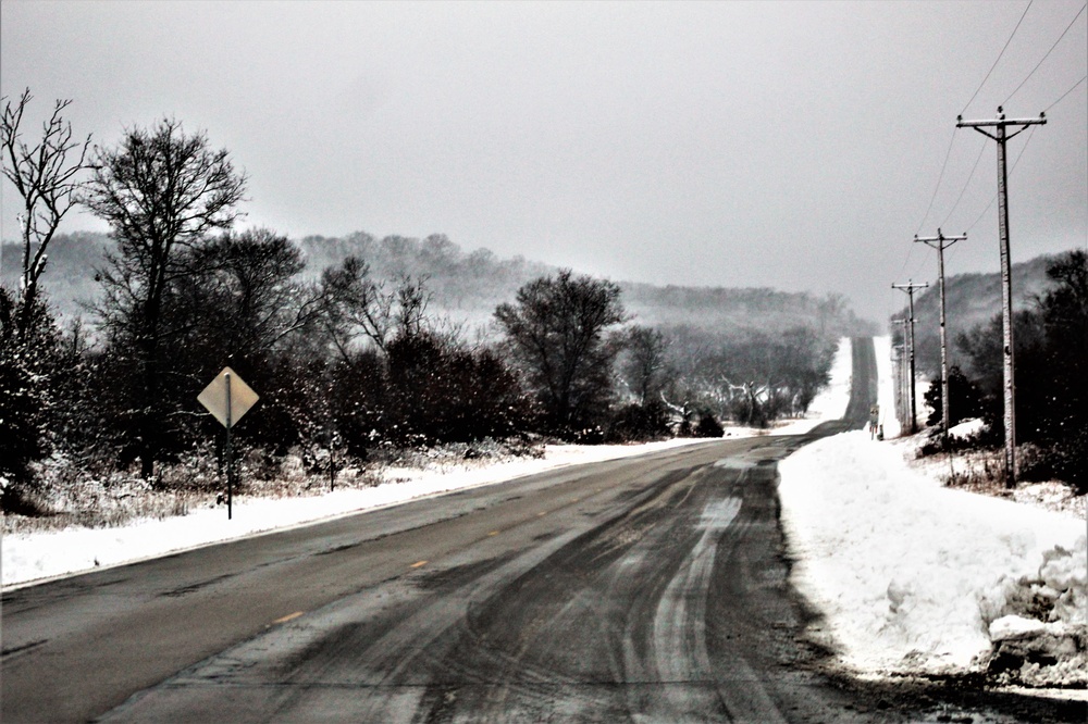 Wintry scenes at Fort McCoy in January 2021