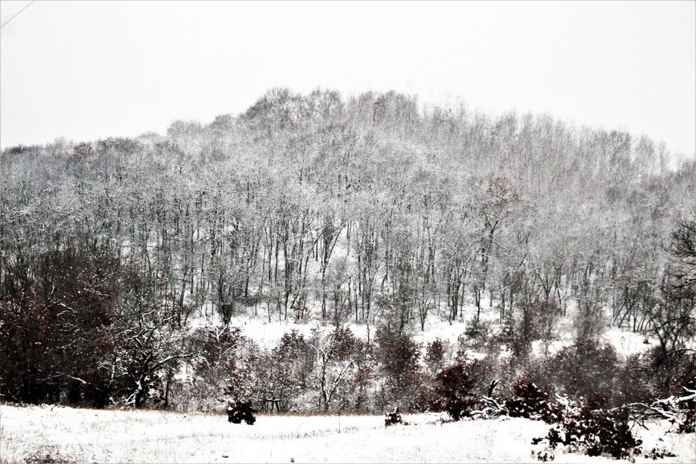 Wintry scenes at Fort McCoy in January 2021