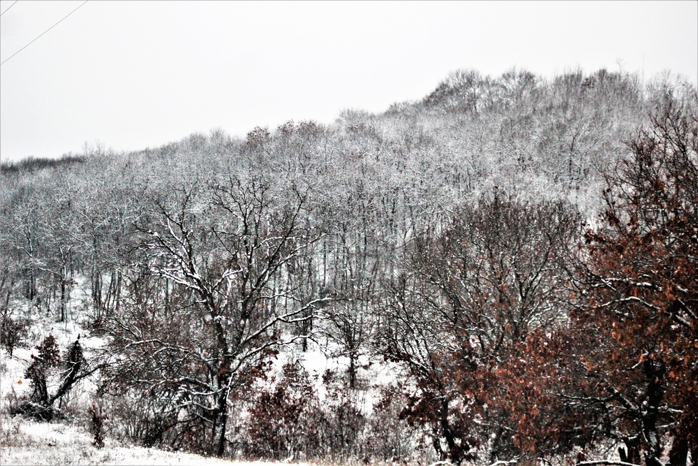 Wintry scenes at Fort McCoy in January 2021