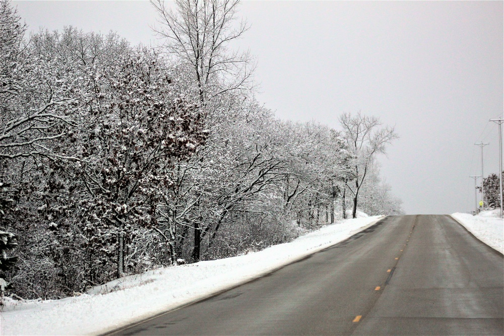 Wintry scenes at Fort McCoy in January 2021