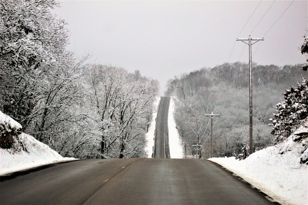 Wintry scenes at Fort McCoy in January 2021