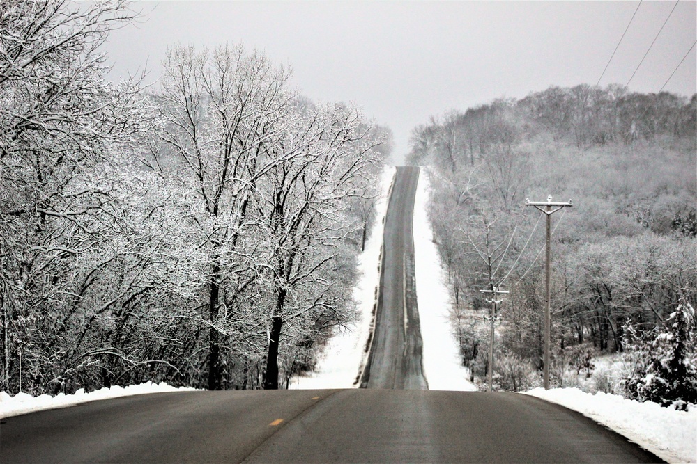 Wintry scenes at Fort McCoy in January 2021