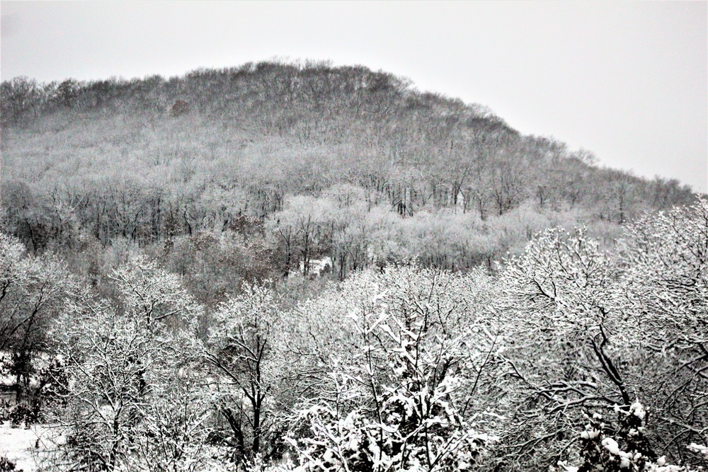 Wintry scenes at Fort McCoy in January 2021