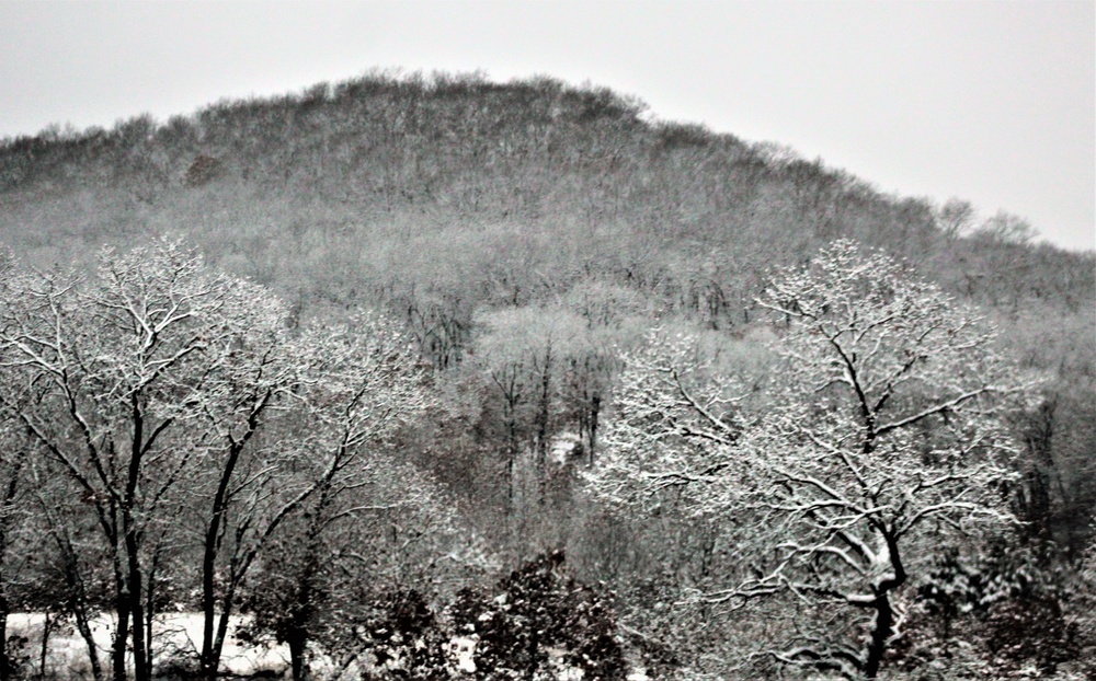 Wintry scenes at Fort McCoy in January 2021