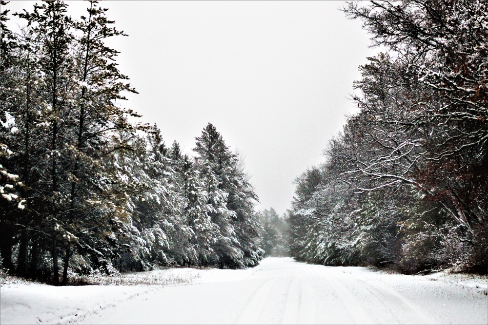 Wintry scenes at Fort McCoy in January 2021