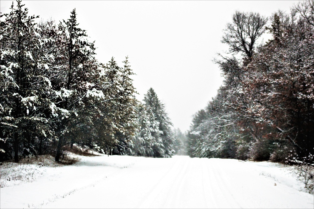 Wintry scenes at Fort McCoy in January 2021