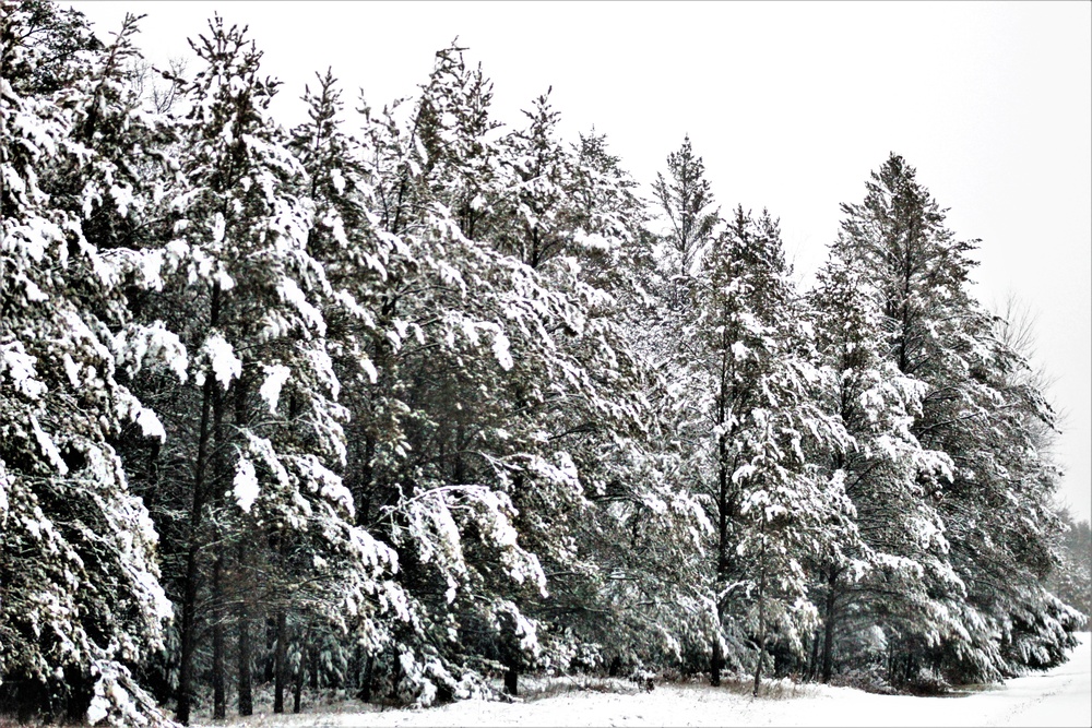 Wintry scenes at Fort McCoy in January 2021