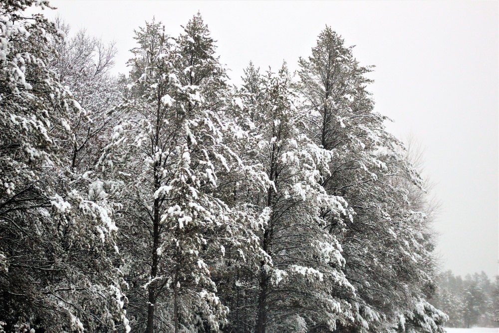 Wintry scenes at Fort McCoy in January 2021