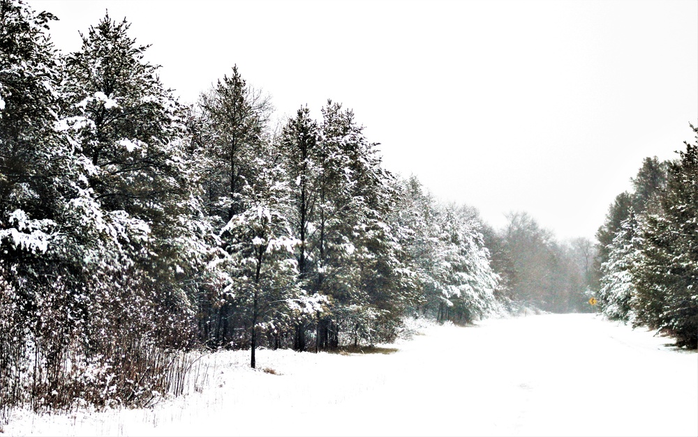 Wintry scenes at Fort McCoy in January 2021