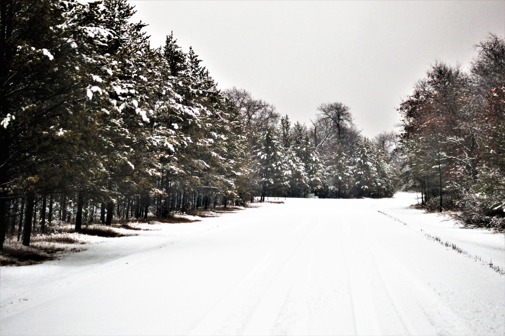 Wintry scenes at Fort McCoy in January 2021