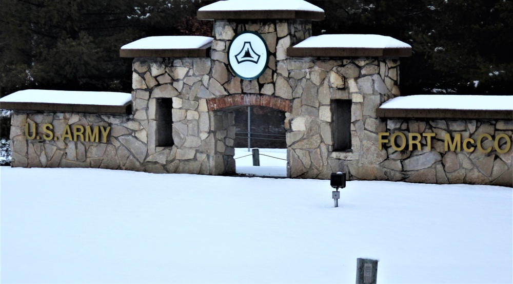 Wintry scenes at Fort McCoy in January 2021