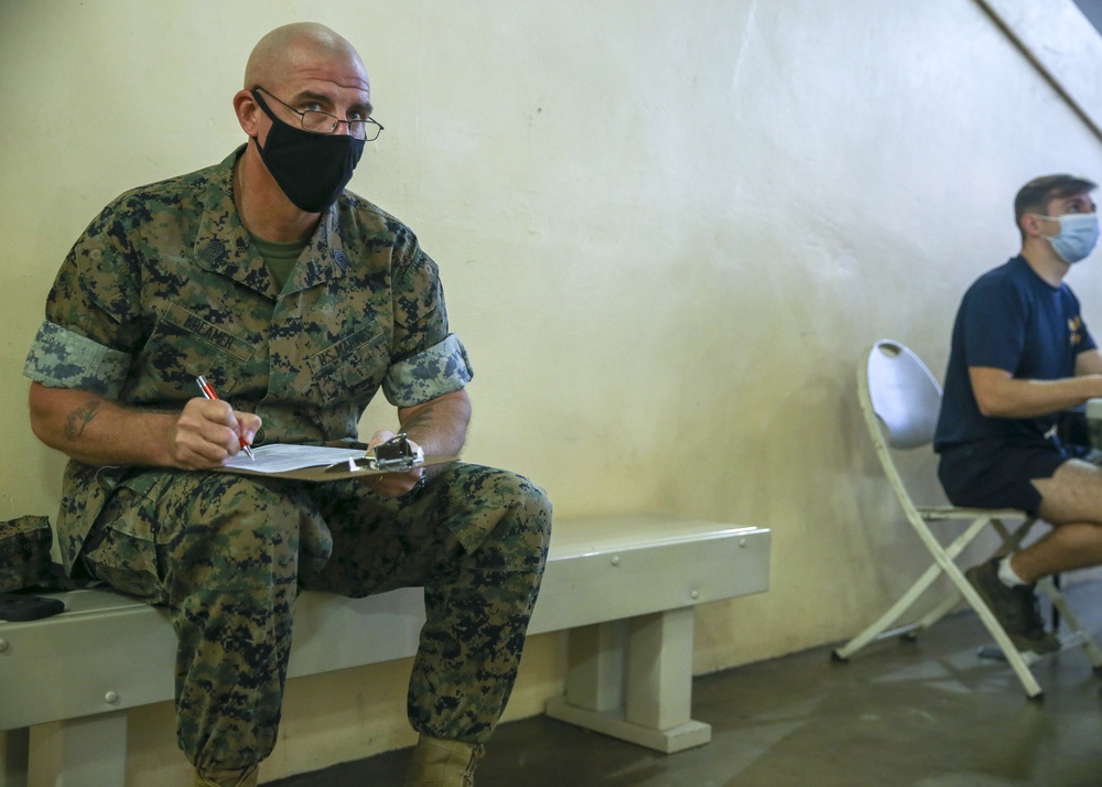 MARFORPAC Sergeant Major Receives COVID-19 Vaccination