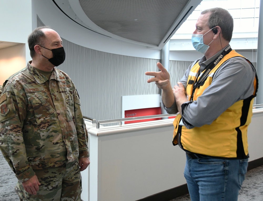 Oregon Adjutant General visits Guardsmen administering COVID-19 Vaccines