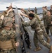 BLT 3/4 practices riot control on the flight deck