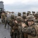 BLT 3/4 practices riot control on the flight deck