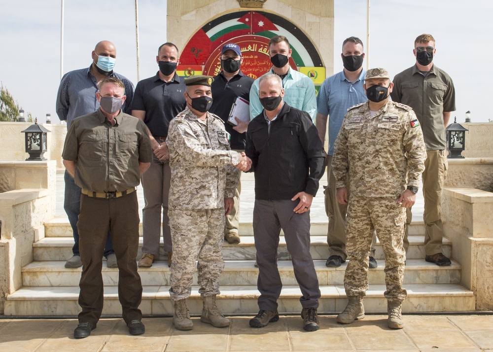 Task Force Spartan meets with Jordanian Southern Command
