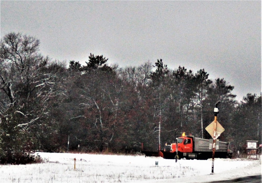 Snow removal operations at Fort McCoy