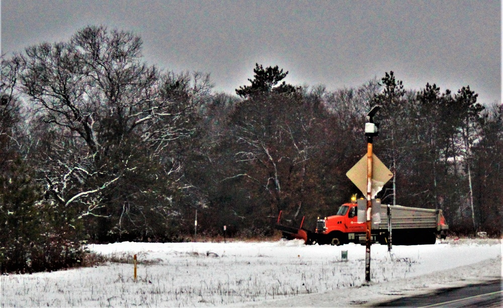 Snow removal operations at Fort McCoy