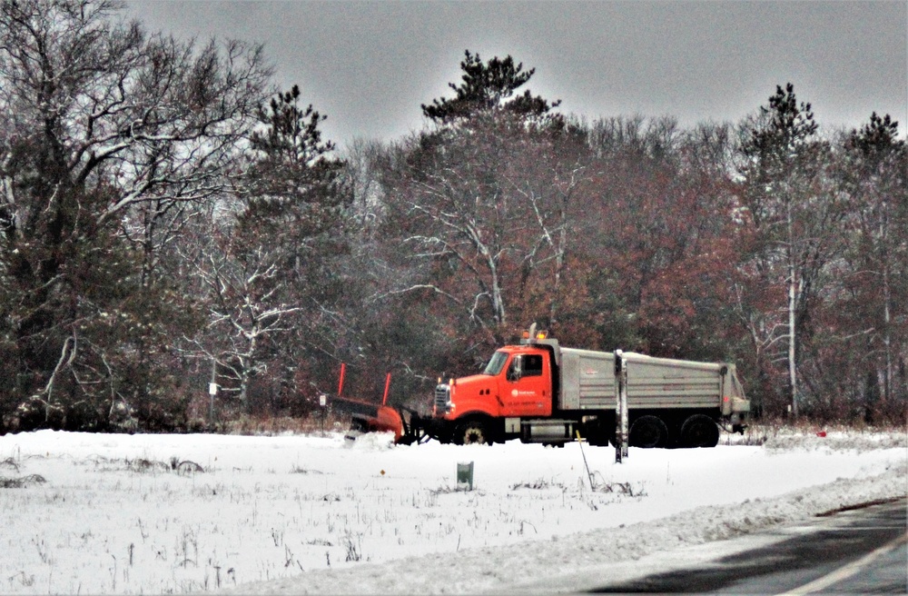 Snow removal operations at Fort McCoy