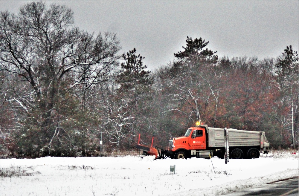 Snow removal operations at Fort McCoy