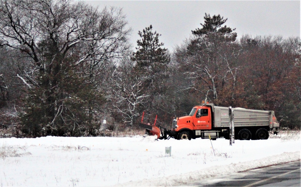 Snow removal operations at Fort McCoy