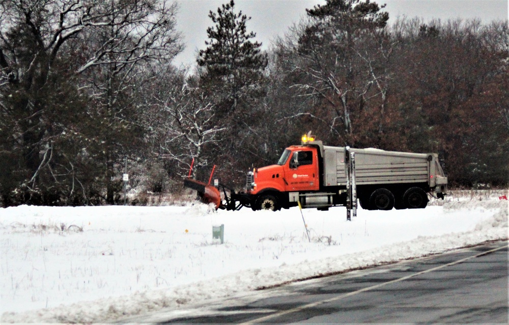 Snow removal operations at Fort McCoy