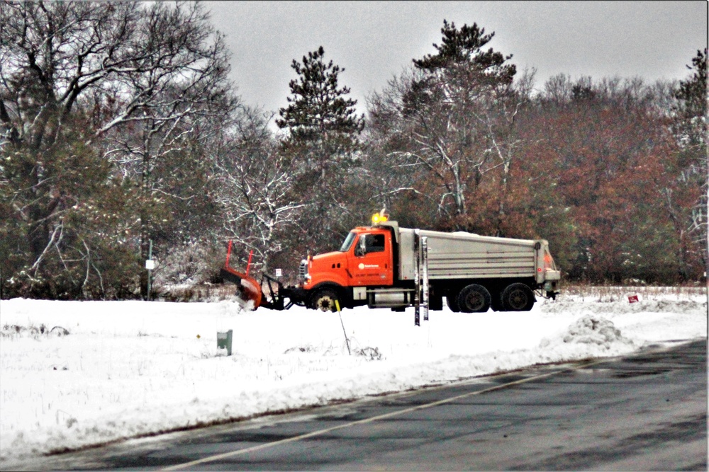 Snow removal operations at Fort McCoy