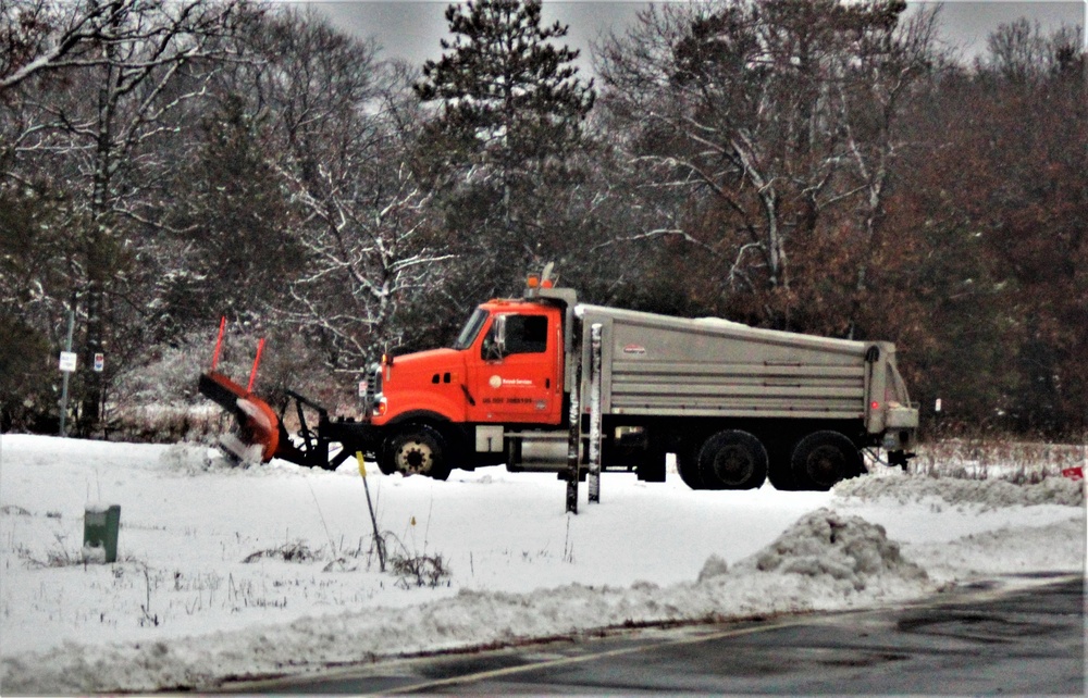 Snow removal operations at Fort McCoy