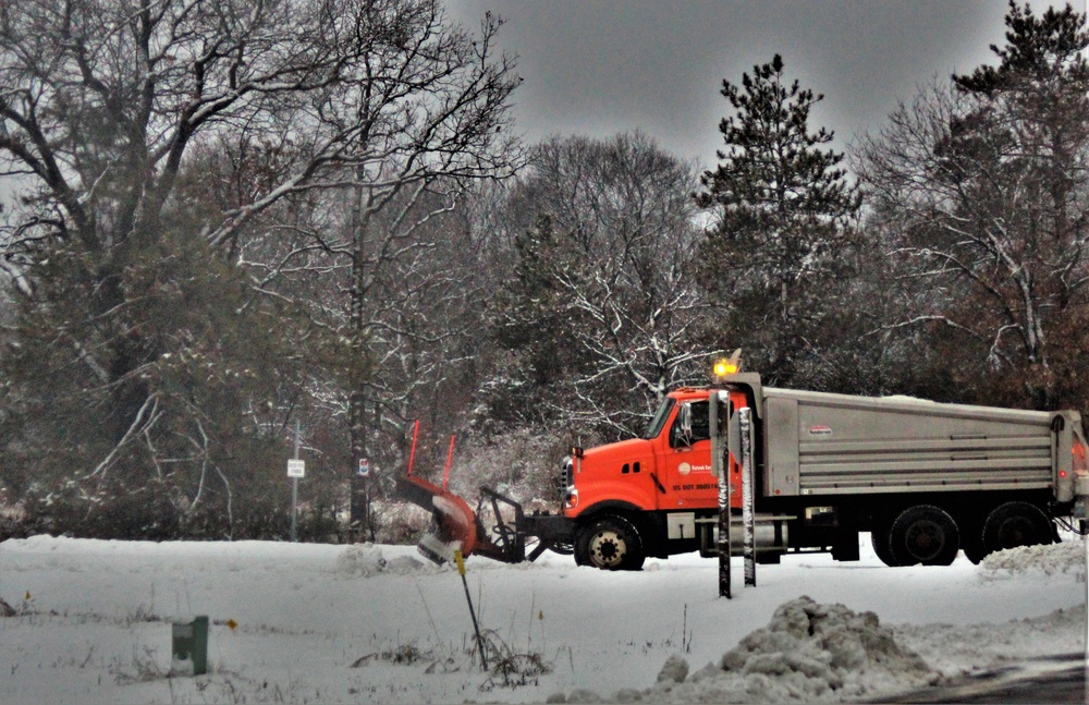 Snow removal operations at Fort McCoy