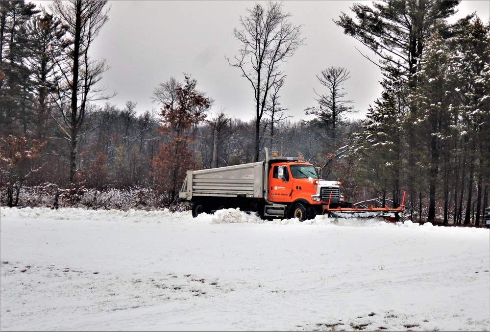 Snow removal operations at Fort McCoy