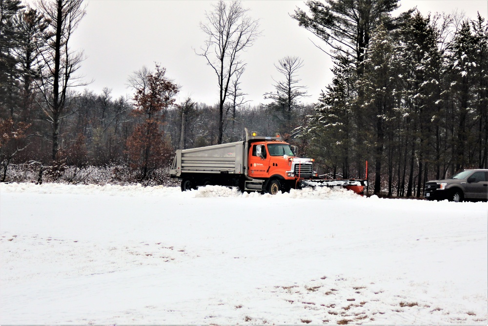 Snow removal operations at Fort McCoy