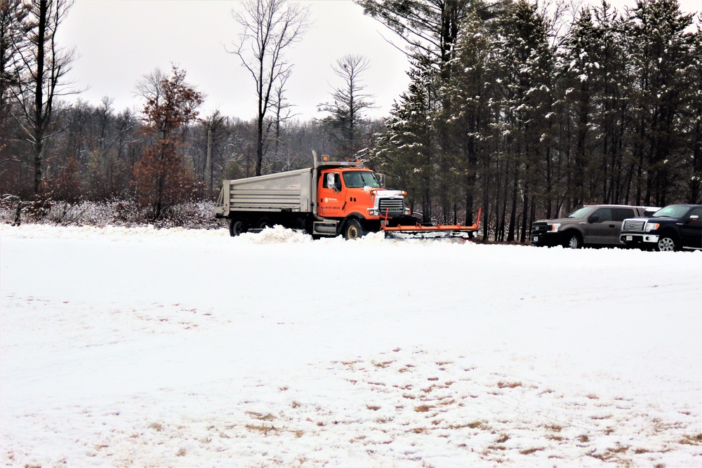 Snow removal operations at Fort McCoy