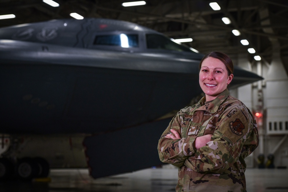 Team Whiteman's Tech. Sgt. Jessica Gibson joins Super Bowl LV flyover ground crew