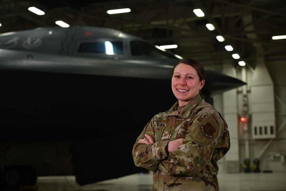 Team Whiteman's Tech. Sgt. Jessica Gibson joins Super Bowl LV flyover ground crew