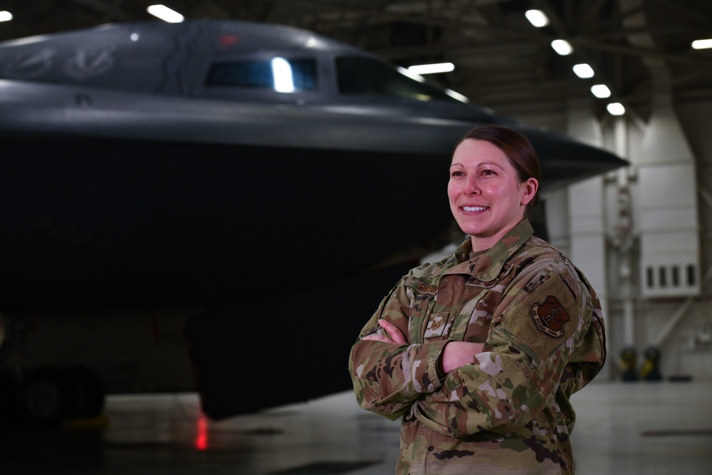 Team Whiteman's Tech. Sgt. Jessica Gibson joins Super Bowl LV flyover ground crew
