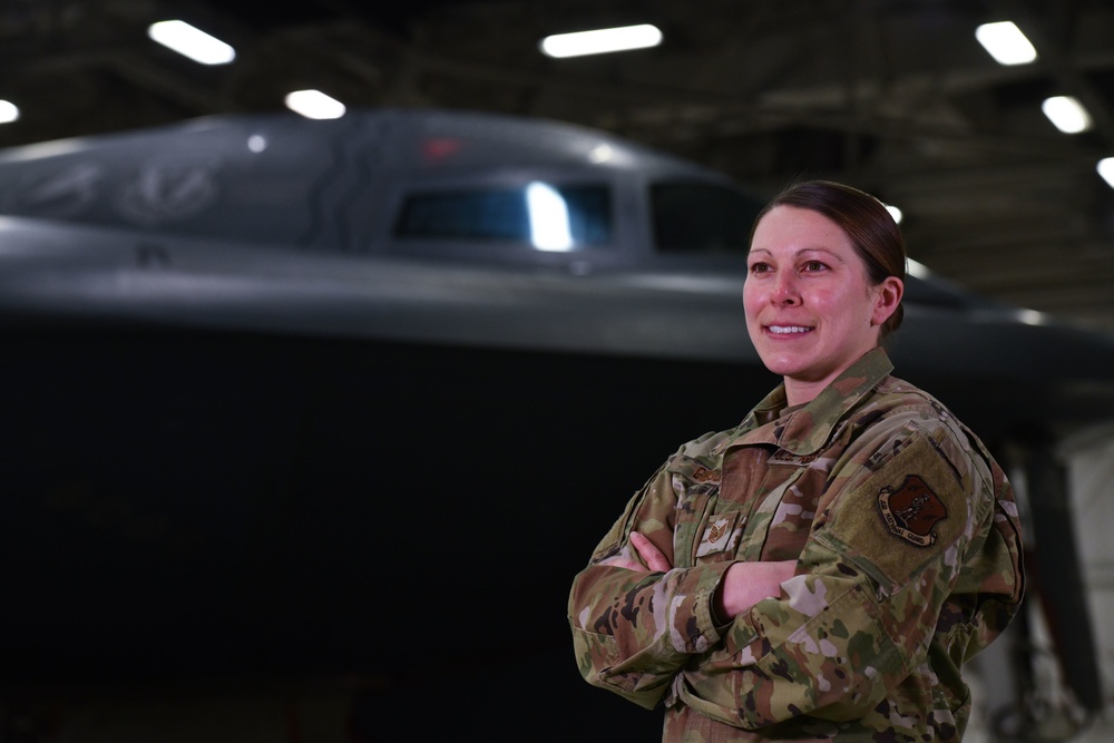 Team Whiteman's Tech. Sgt. Jessica Gibson joins Super Bowl LV flyover ground crew