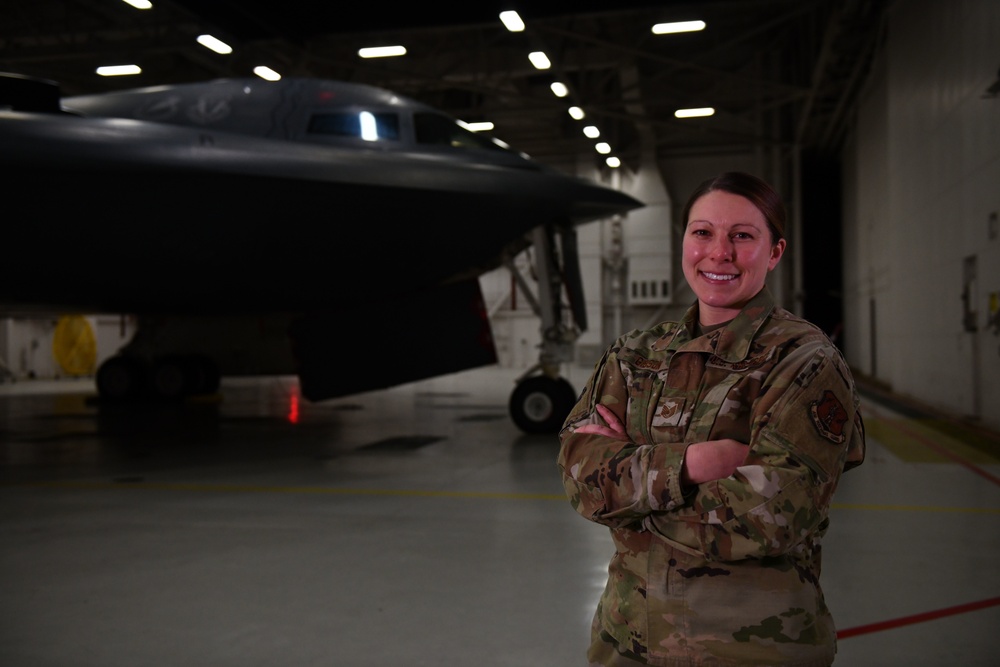 Team Whiteman's Tech. Sgt. Jessica Gibson joins Super Bowl LV flyover ground crew