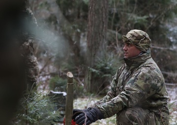 UK Cassino Troop Participate in Cold Weather Training