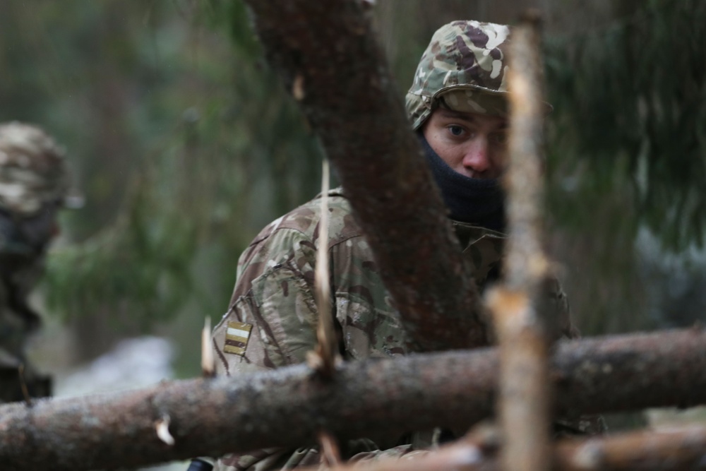 UK Soldiers sharpen survival skills
