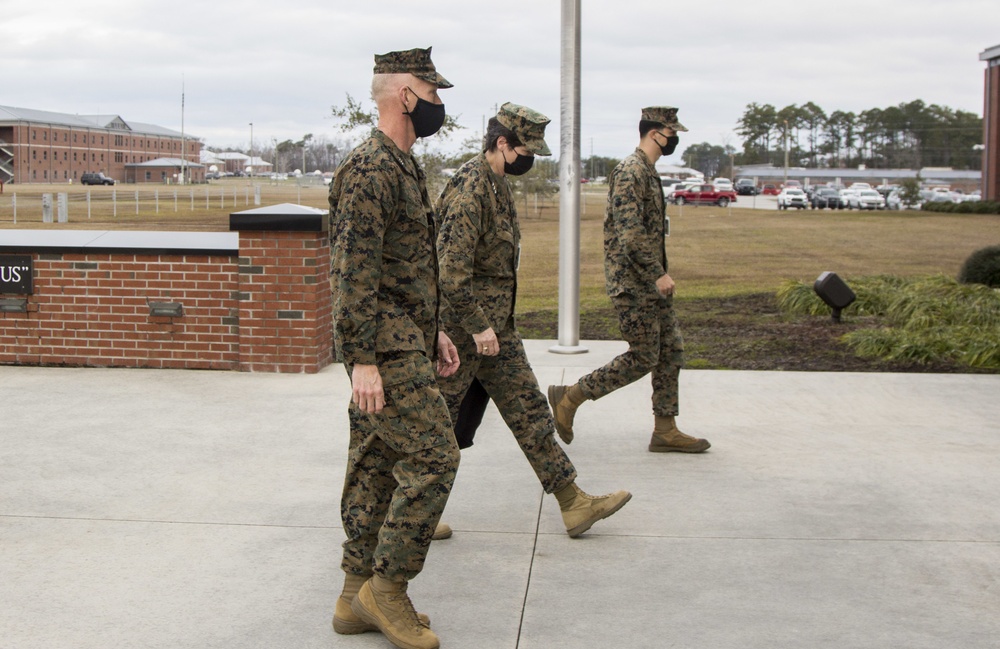 Deputy Commandant for Information Visits MARSOC HQ at Camp Lejeune, North Carolina